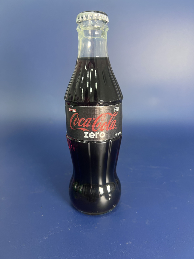 Газированный напиток Coca-Cola Zero (кока кола стекло зеро без сахара) в стекле 0,25 л 1 шт  #1