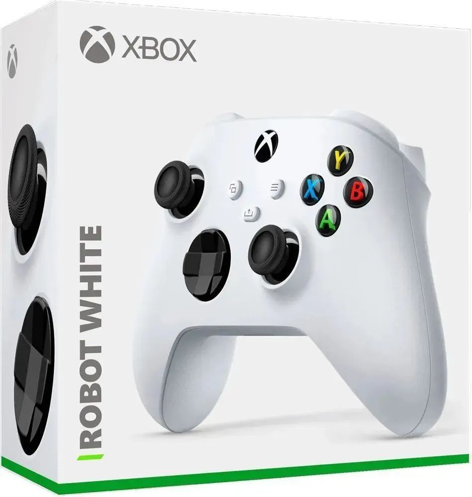 Xbox Геймпад Microsoft Xbox Series Wireless Controller Series S/X/ONE/PC,  Bluetooth, Проводной, белый