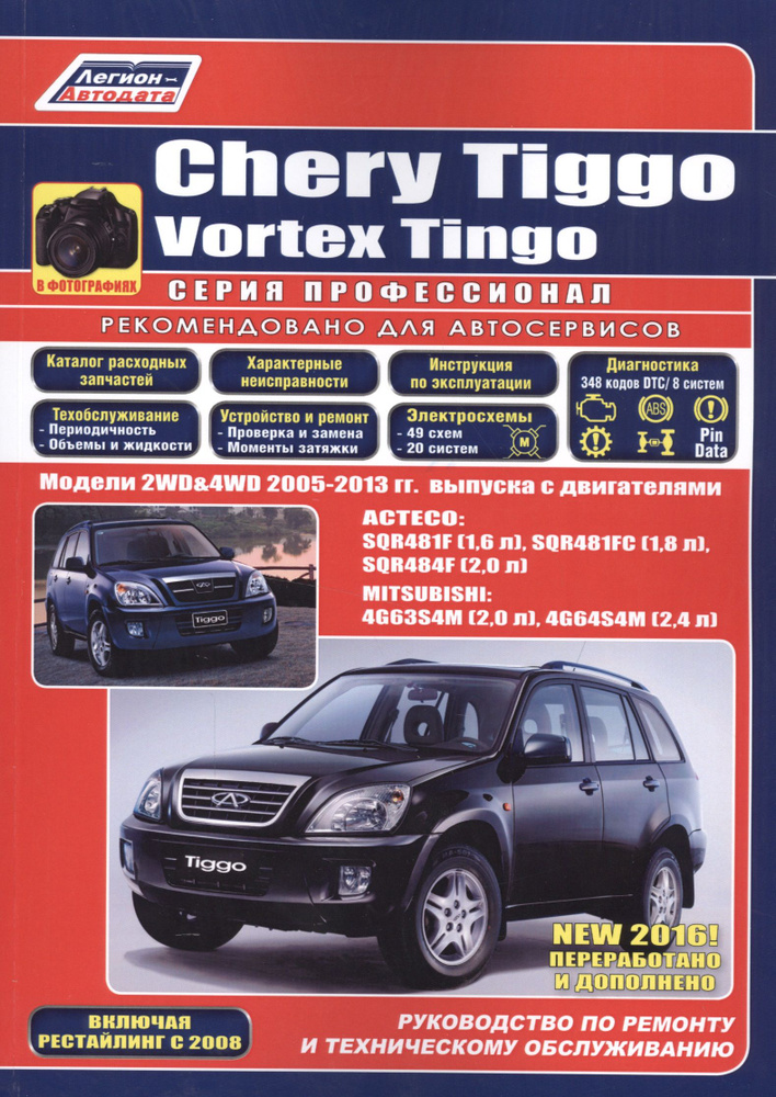 Chery Tiggo. Vortex Tingo в фотографиях. Модели 2WD&4WD 2005-2013 гг ...