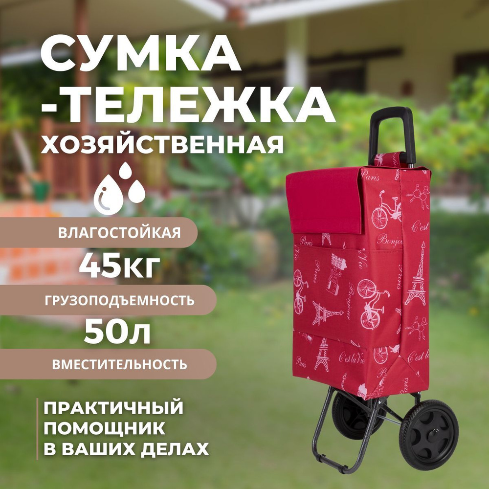 Сумка-тележка Koleso BC18, 50 л купить по выгодной цене в интернет-магазине  OZON (938275188)