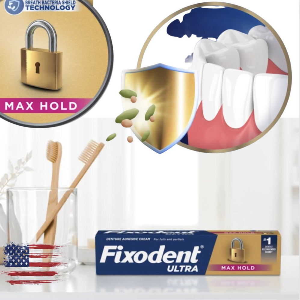 Крем для фиксации зубных протезов Fixodent Ultra Max Hold #1