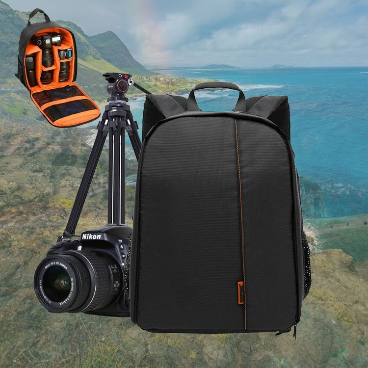 Повседневная маленькая сумка для фотоаппарата, водонепроницаемая, износостойкая, рюкзак для зеркальной #1