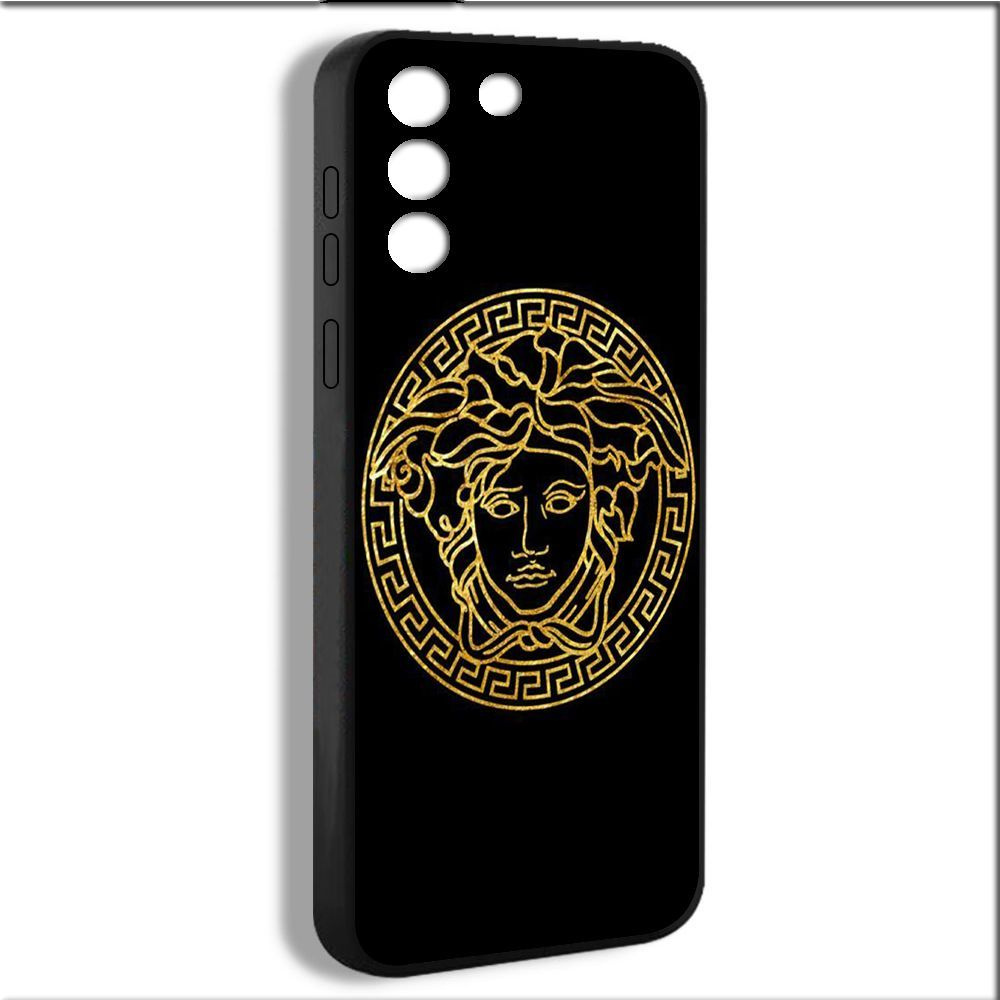 чехол для смартфона Подходит для Samsung Galaxy S21 5G Versace Версаче  черный золото логотип TTT04 - купить с доставкой по выгодным ценам в  интернет-магазине OZON (1095933362)