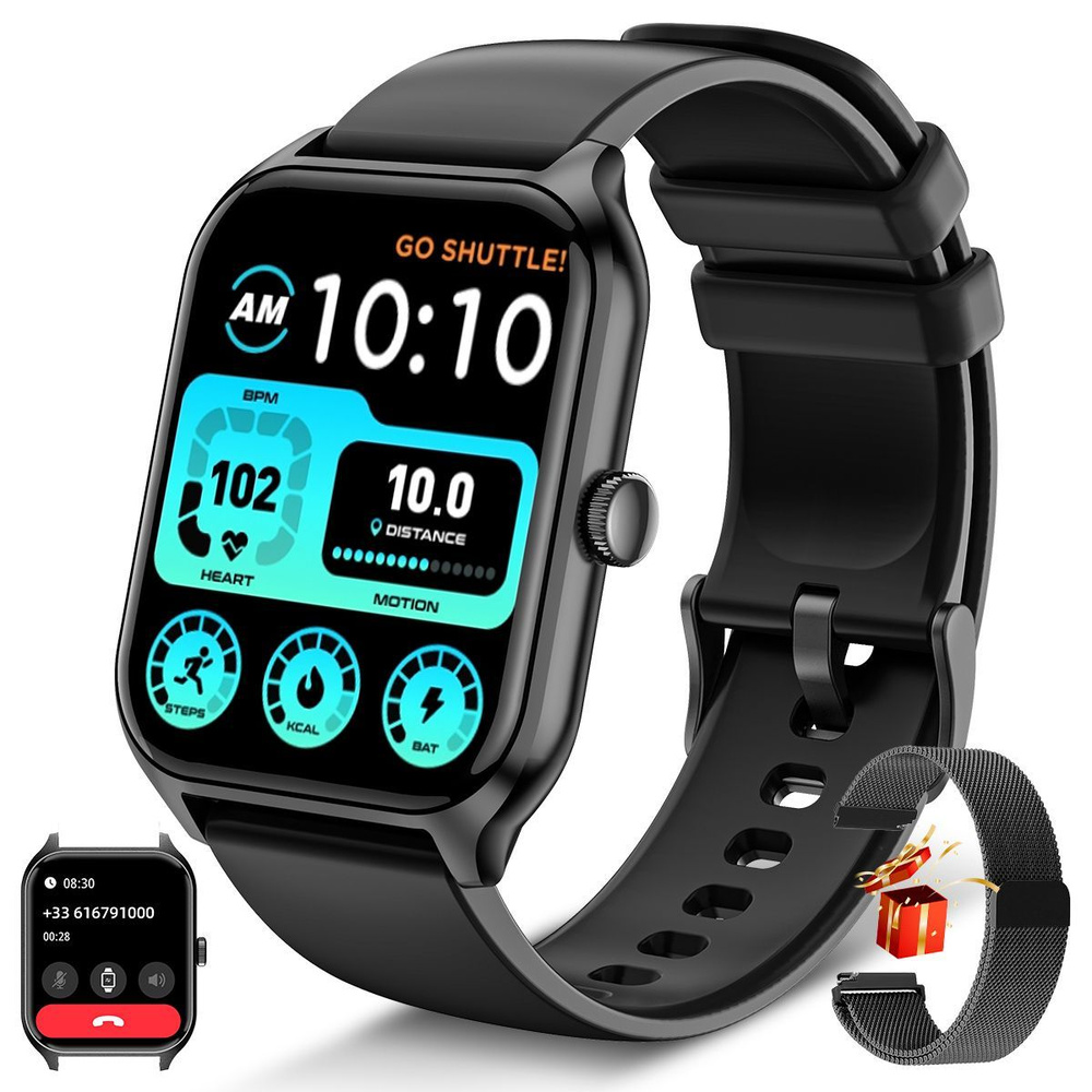 Купить смарт-часы DekeFit Мужские и женские смарт-часы (с функцией ...