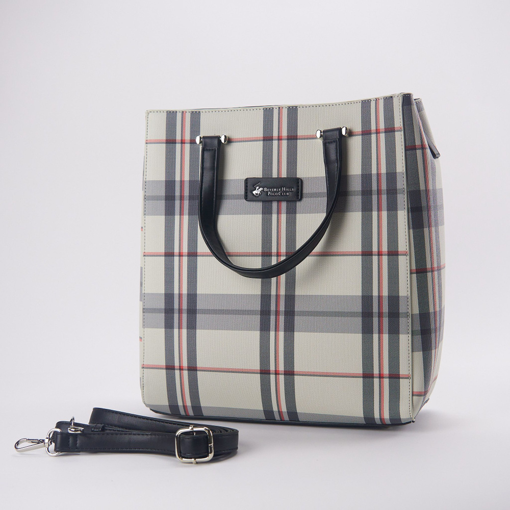 Сумка женская тоут Beverly Hills Polo Club в клетку - купить с ...