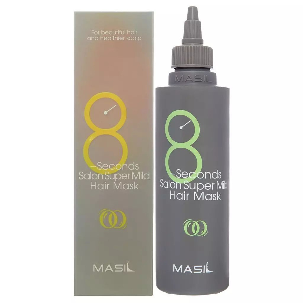 Маска для волос Masil Корея 100 мл 8 Seconds Salon Super Mild Hair Mask ...