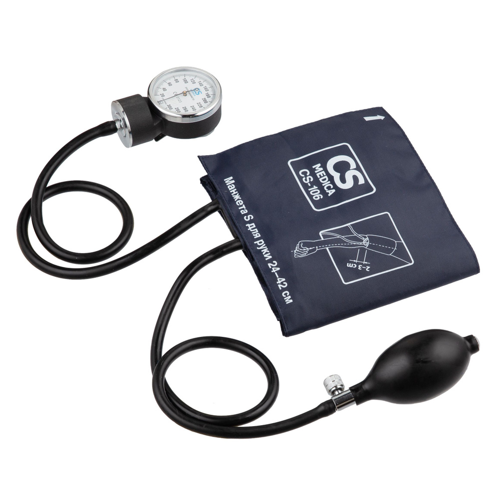 Тонометр механический CS Medica CS-106 без фонендоскопа, с увеличенной ...