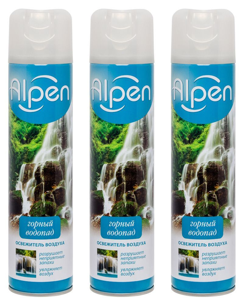 ALPEN FRESH Сменый блок для автоматического освежителя воздуха Горный водопад, 250 мл, 3уп.  #1