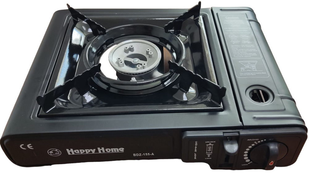 Газовая плита одноконфорочная Happy Home BDZ-155-A без переходника ...