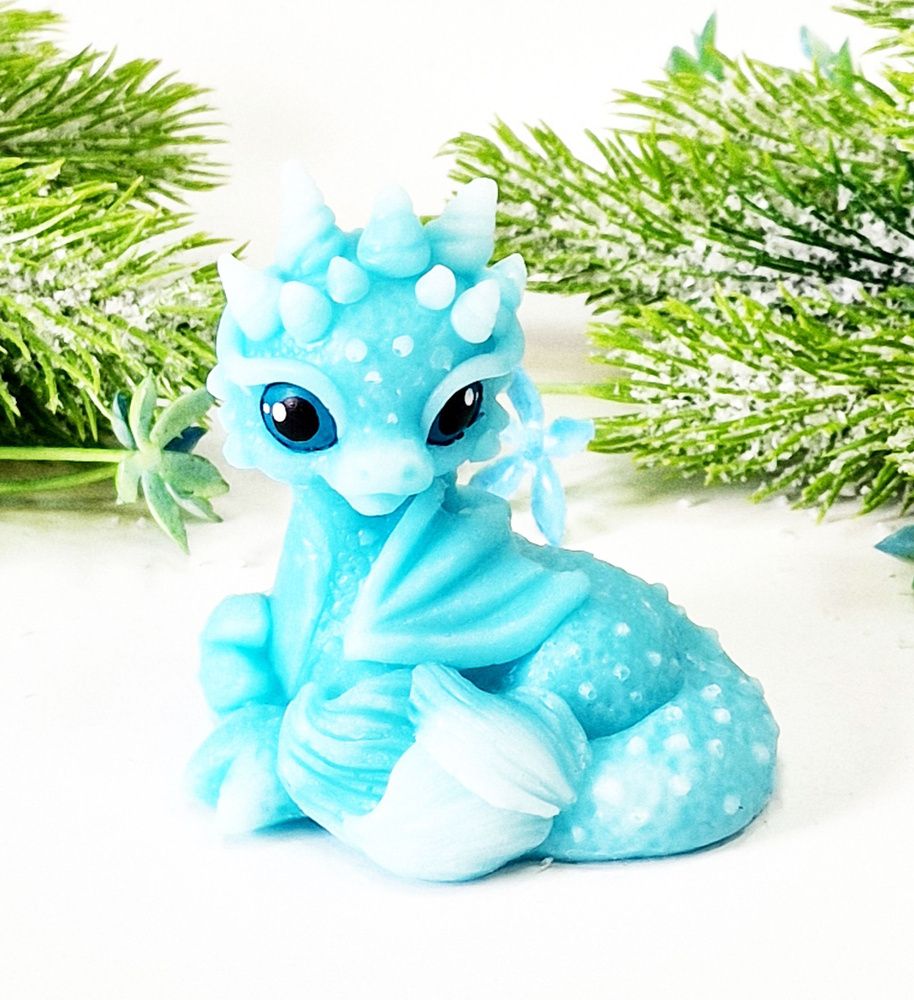 Мыло дракон символ 2024 года / дракоша Льдинка / подарок - купить с ...