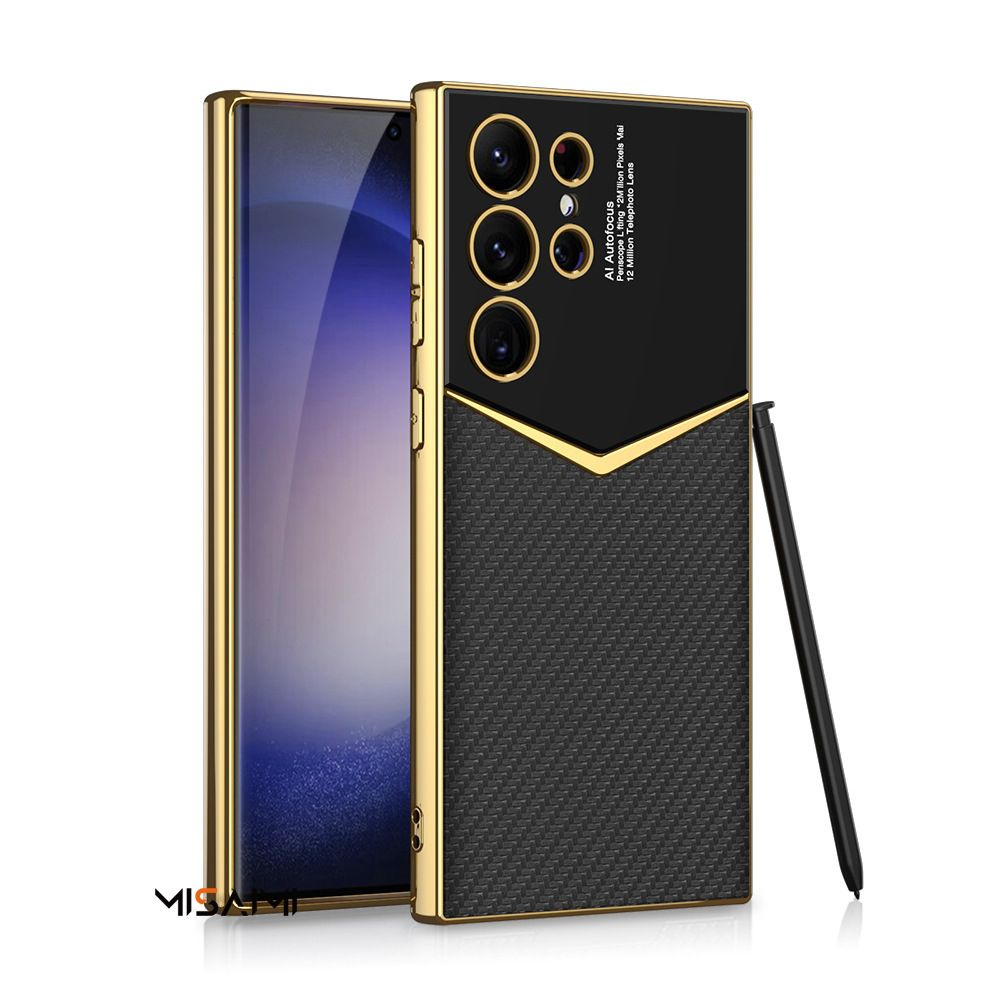 DS Чехол для Samsung Galaxy S24 Ultra (на Самсунг Галакси С24 Ультра) / Гальваническая мягкая кожа чехол #1