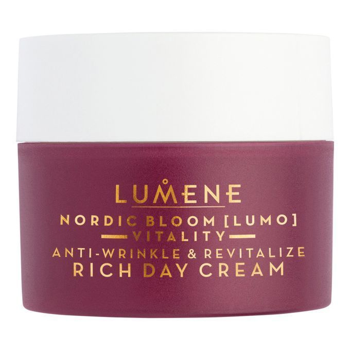 Lumene lumo nordic bloom vitality anti-wrinkle & revitalize rich day cream дневной крем с разглаживающим #1