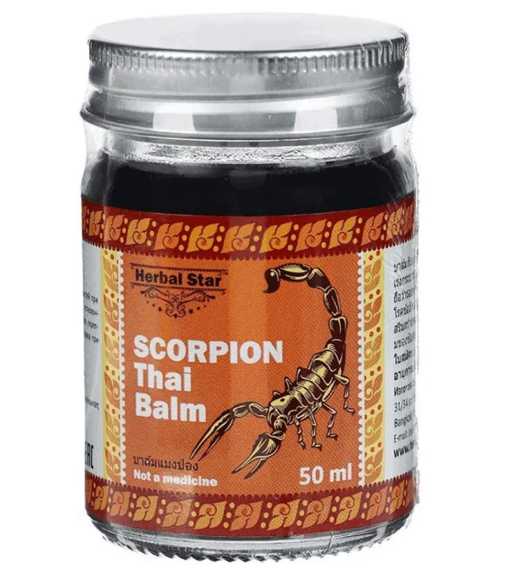 Бальзам тайский скорпион Scorpion thai balm Herbal Star 50 мл. #1