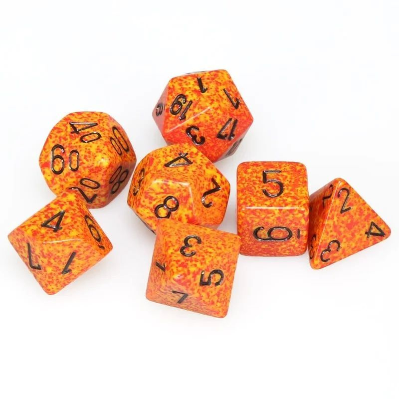 Набор кубиков Dice Set Spec Poly Fire (7) #1