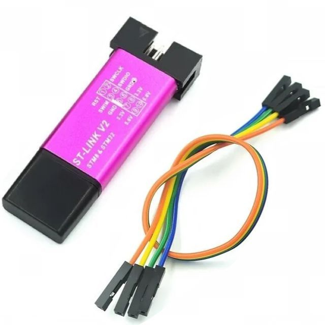 1шт! Внутрисхемный программатор-отладчик ST LINK, ST-Link V2 Mini, STM8 ...