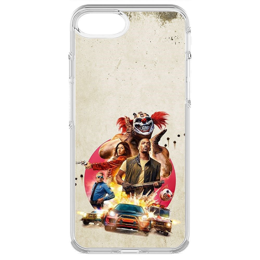 Чехол-накладка Krutoff Clear Case Скрежет Металла (Twisted Metal). Герои  для iPhone 6 - купить с доставкой по выгодным ценам в интернет-магазине  OZON (1152439747)