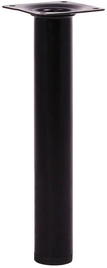 Ножка мебельная круглая 30х200мм, цвет: черный #1