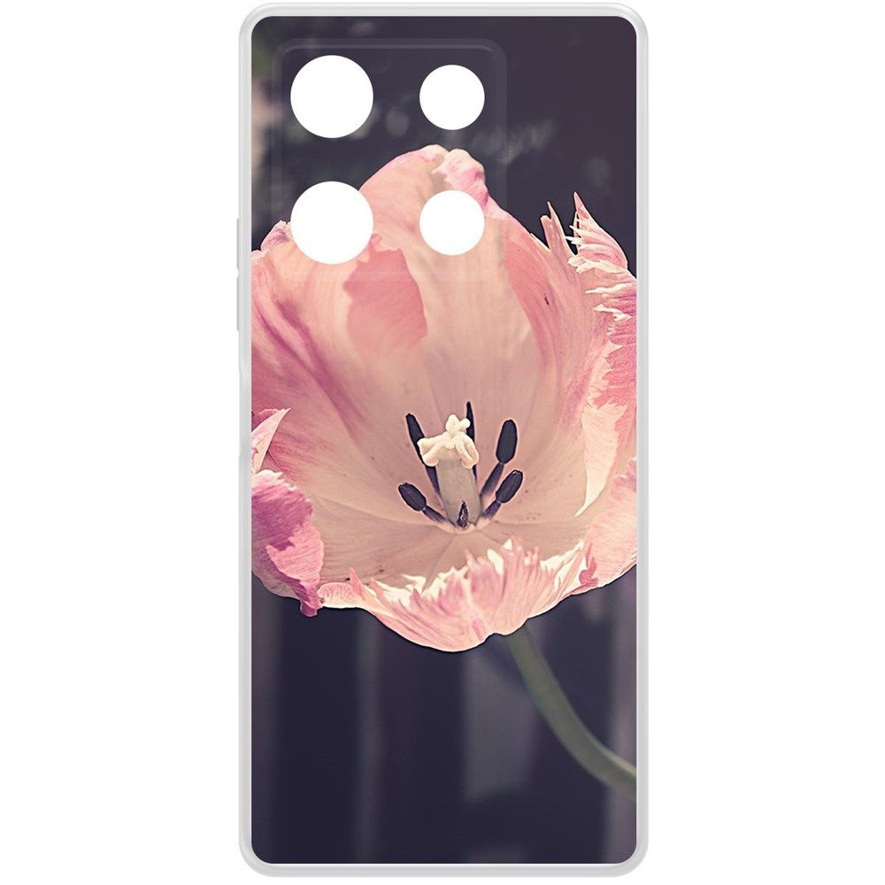 Чехол-накладка Krutoff Clear Case Тюльпан для INFINIX Note 30 Pro #1