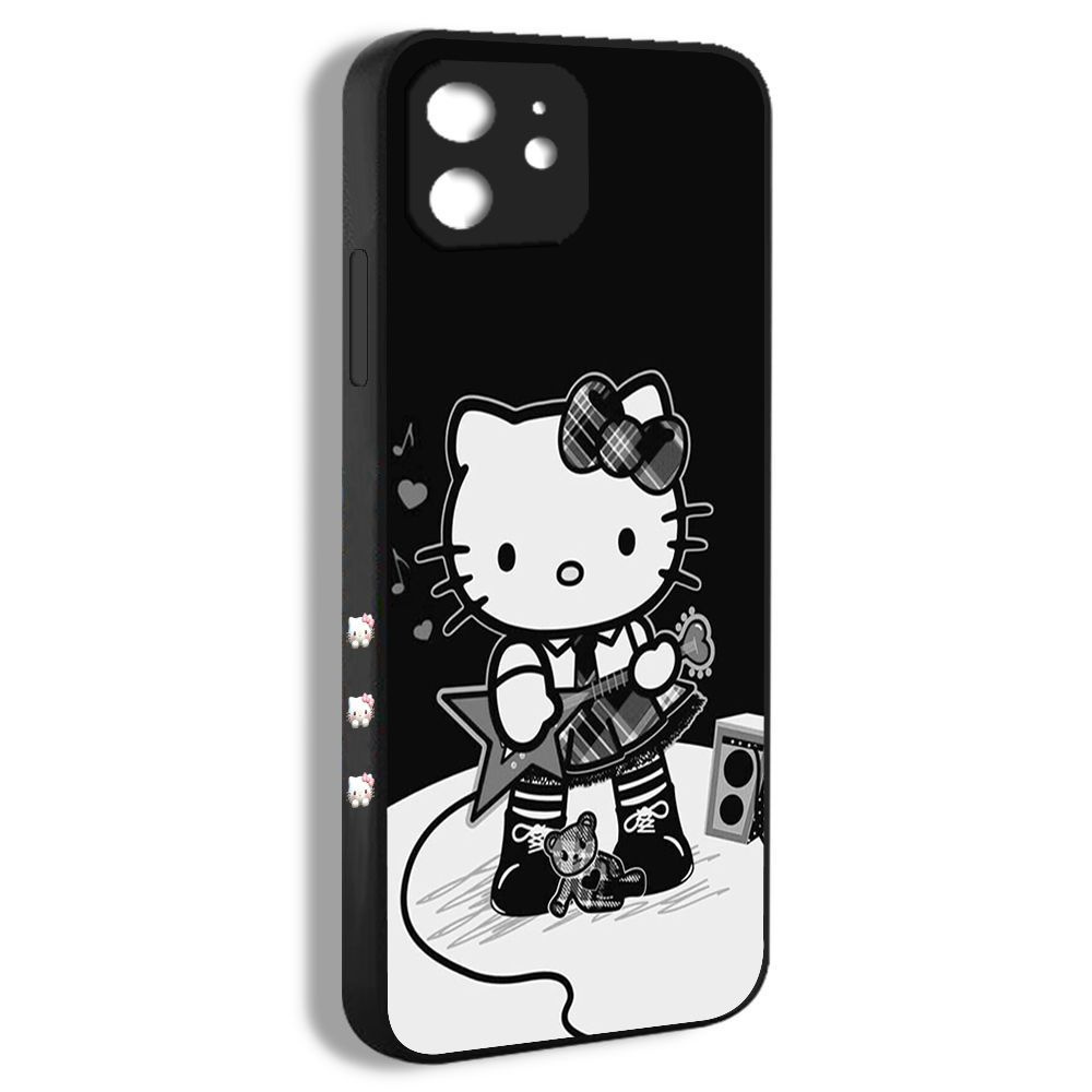 чехол для смартфона Подходит для iPhone 12 Hello Kitty милый котенок арт  Рок эстетика HVA24 - купить с доставкой по выгодным ценам в  интернет-магазине OZON (1166536400)