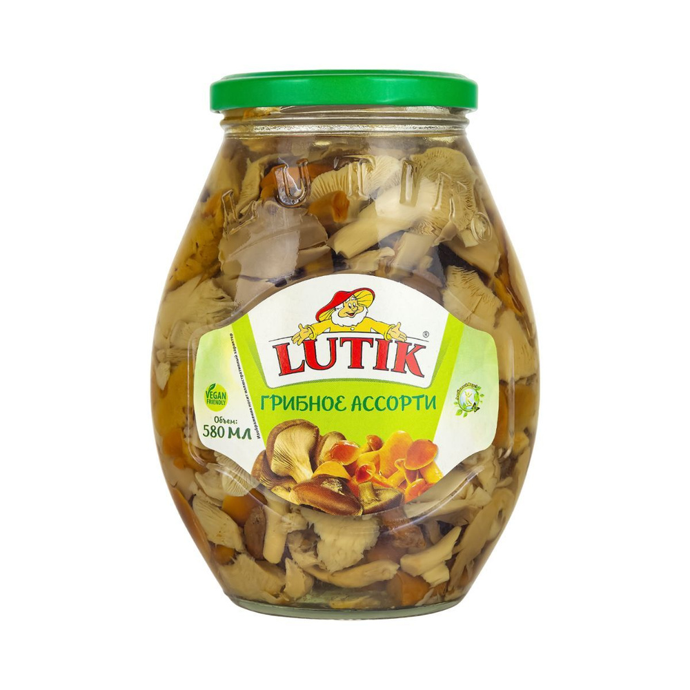 Ассорти грибное Lutik консервированное без добавления уксусной кислоты, 580мл  #1