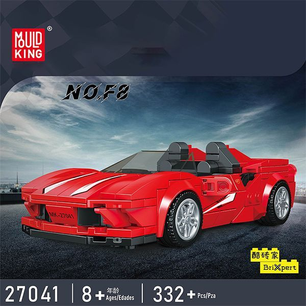 Конструктор Mould King 27041 MOC Технологическая модель суперкара F8 ...