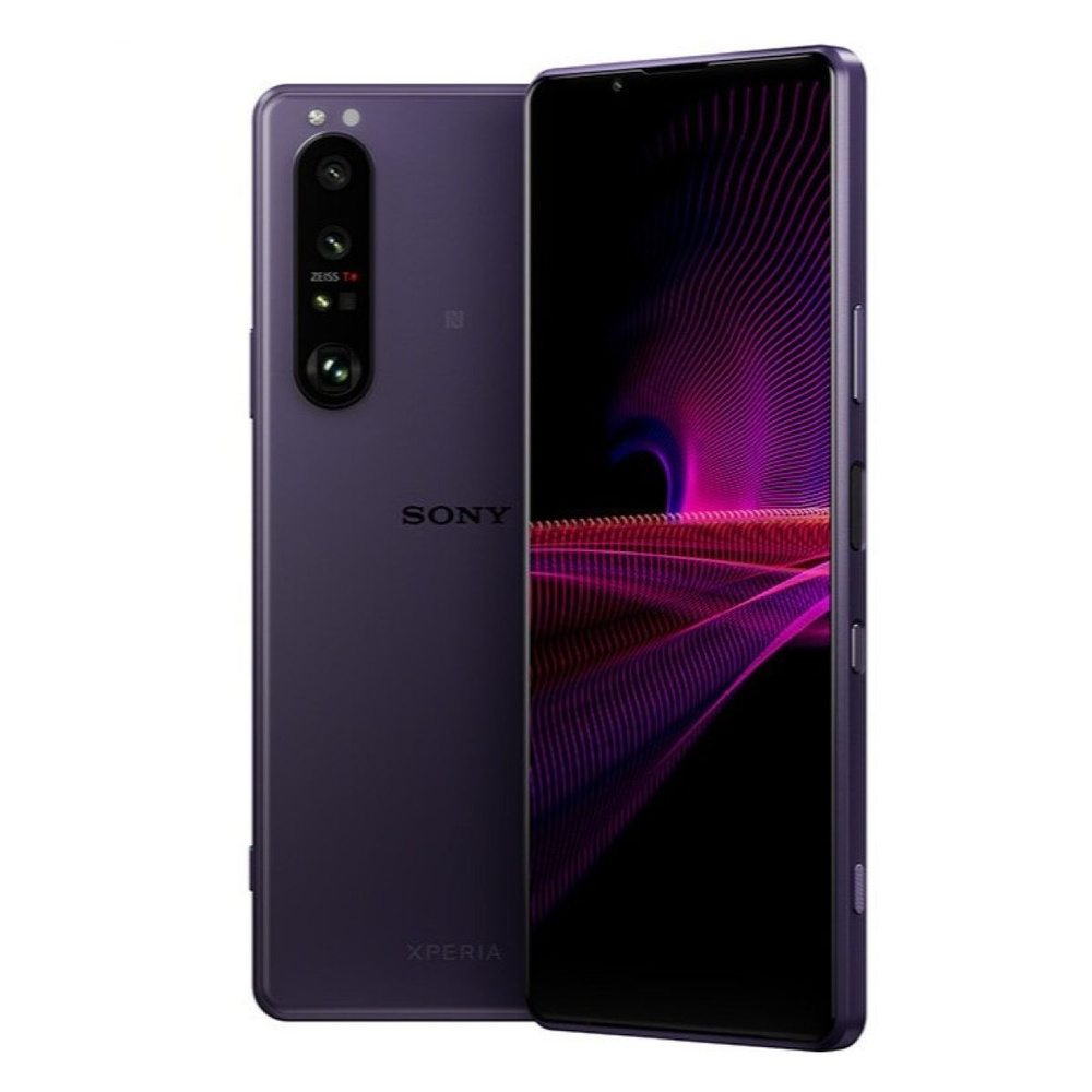 Sony Смартфон Xperia 1iii (Русификация + Международная прошивка + Qualcomm  Snapdragon 888) Global 12/256 ГБ, сиреневый