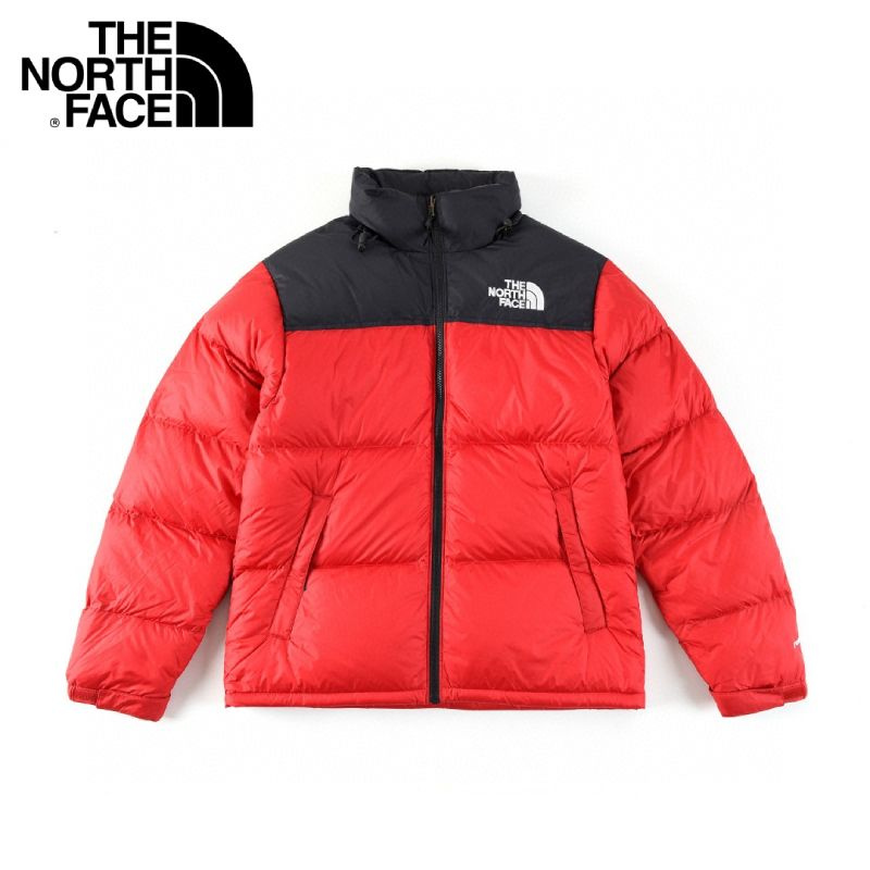 The north face store nuptse jacket red