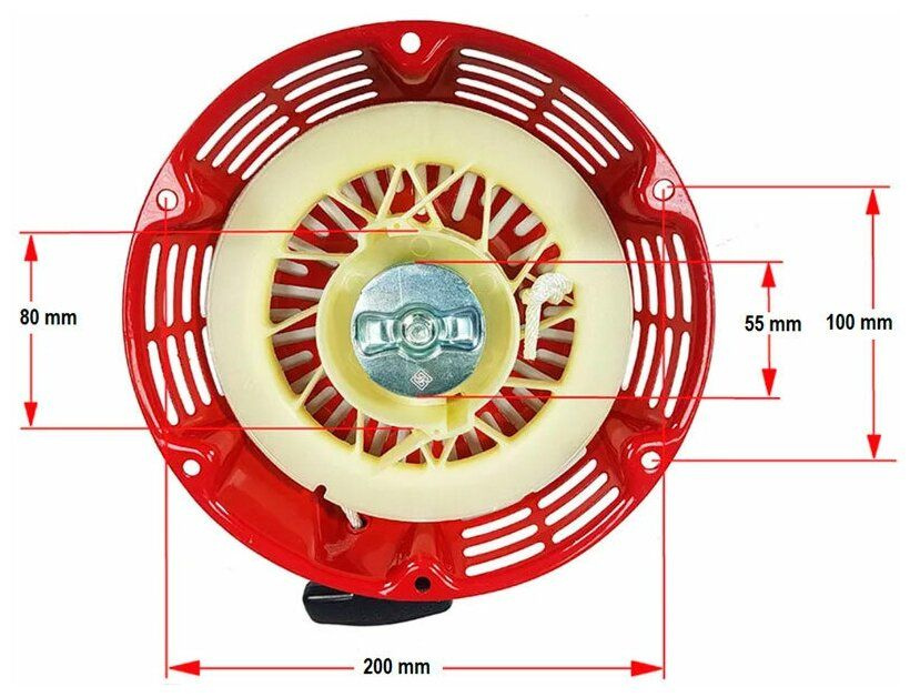 Стартер HONDA GX340,GX390 (с металлическими круглыми усами) - купить по ...