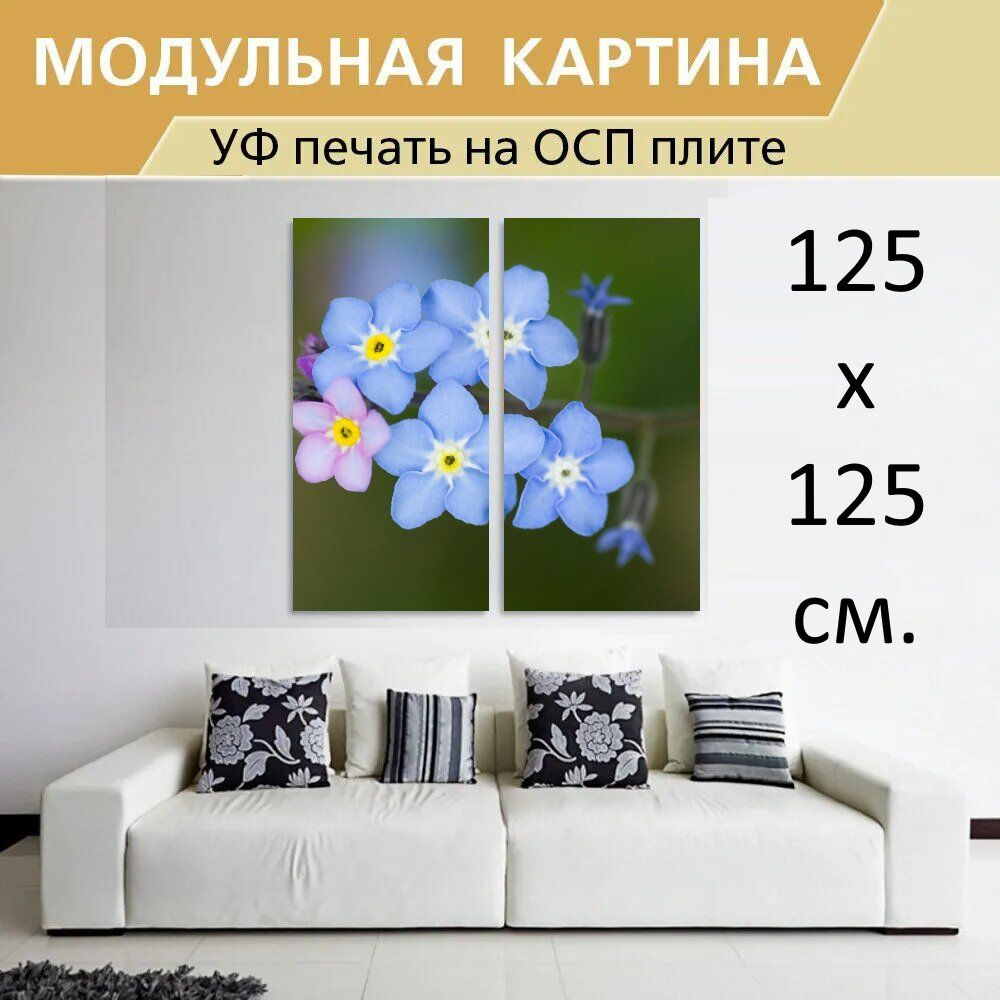 LotsPrints Модульная картина на дереве, 2 модуля #1