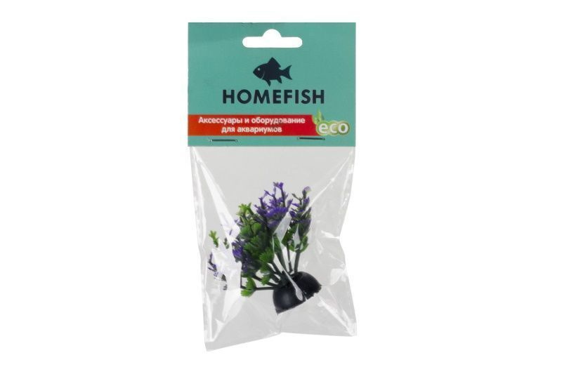 Homefish Кошачья лапка пурпурная растение для аквариума пластиковое с ...