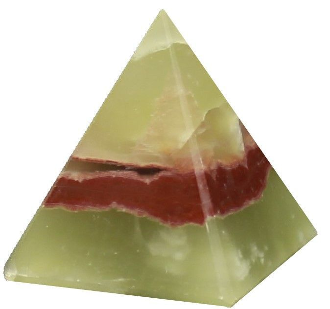 Пирамида ручной работы из натурального камня Оникс 5,2 см.  #1