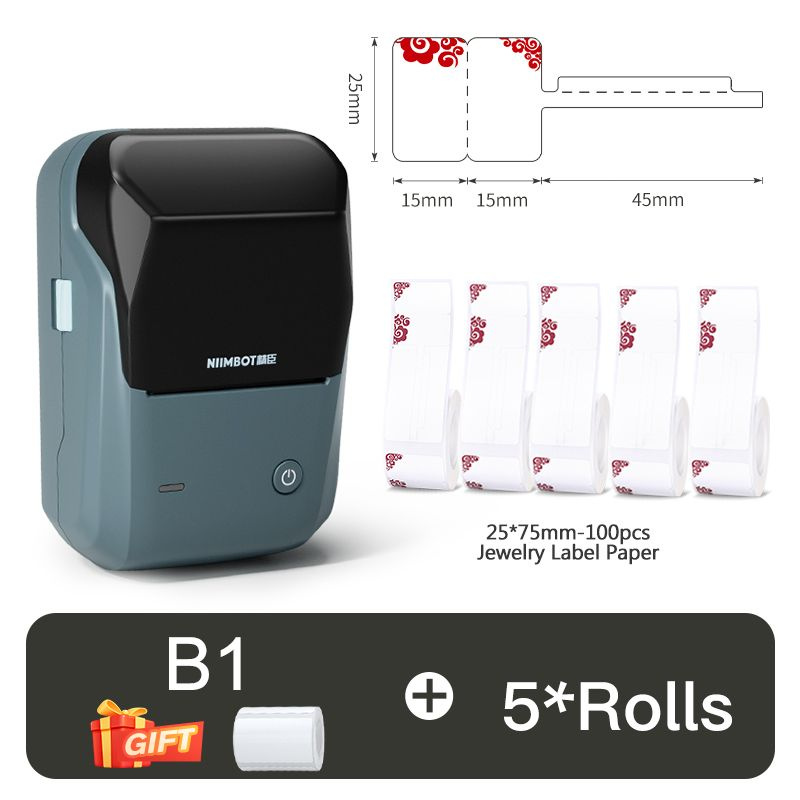 Принтер NIIMBOT B1+B-5, Монохромный печать, купить по низкой цене ...