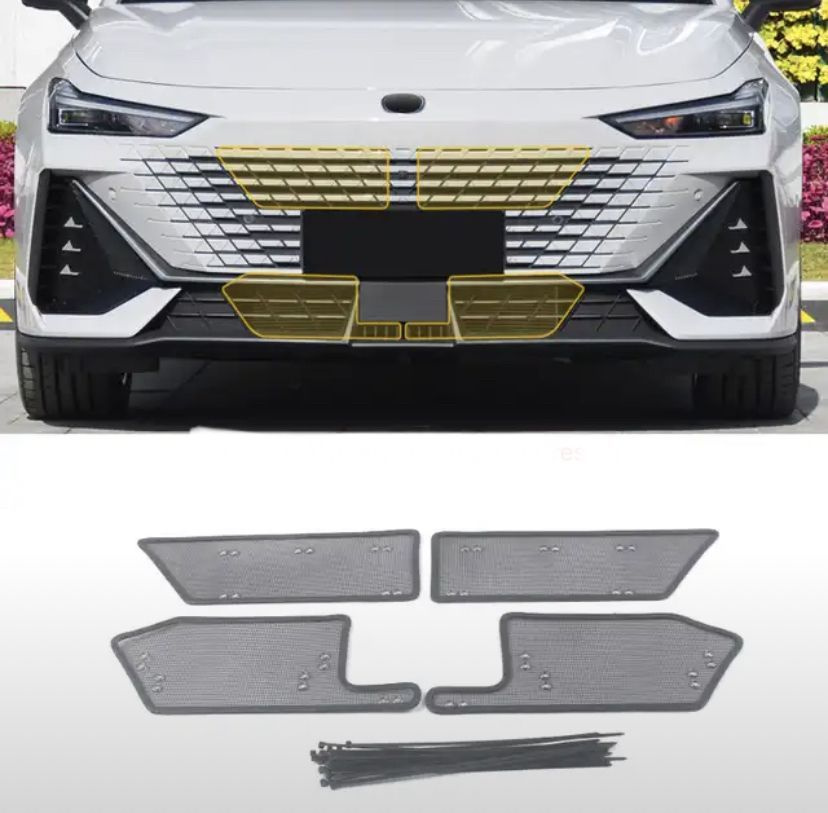 Защитная сетка под решетку радиатора Changan Uni-V / Чанган Юни-В 2023 ...