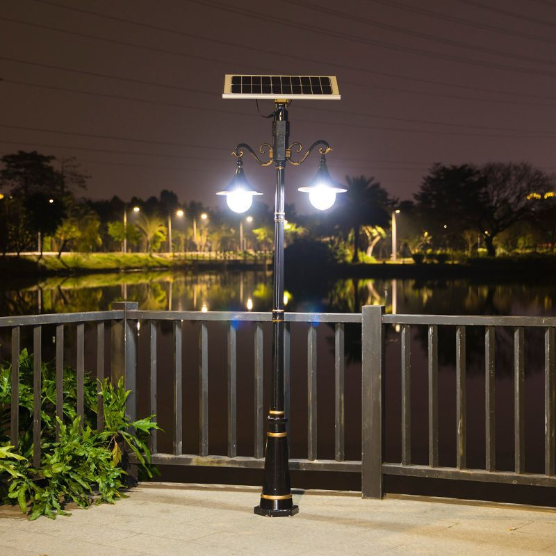 Уличный светильник Banmeng Двуглавые большие солнечные уличные фонари в ...