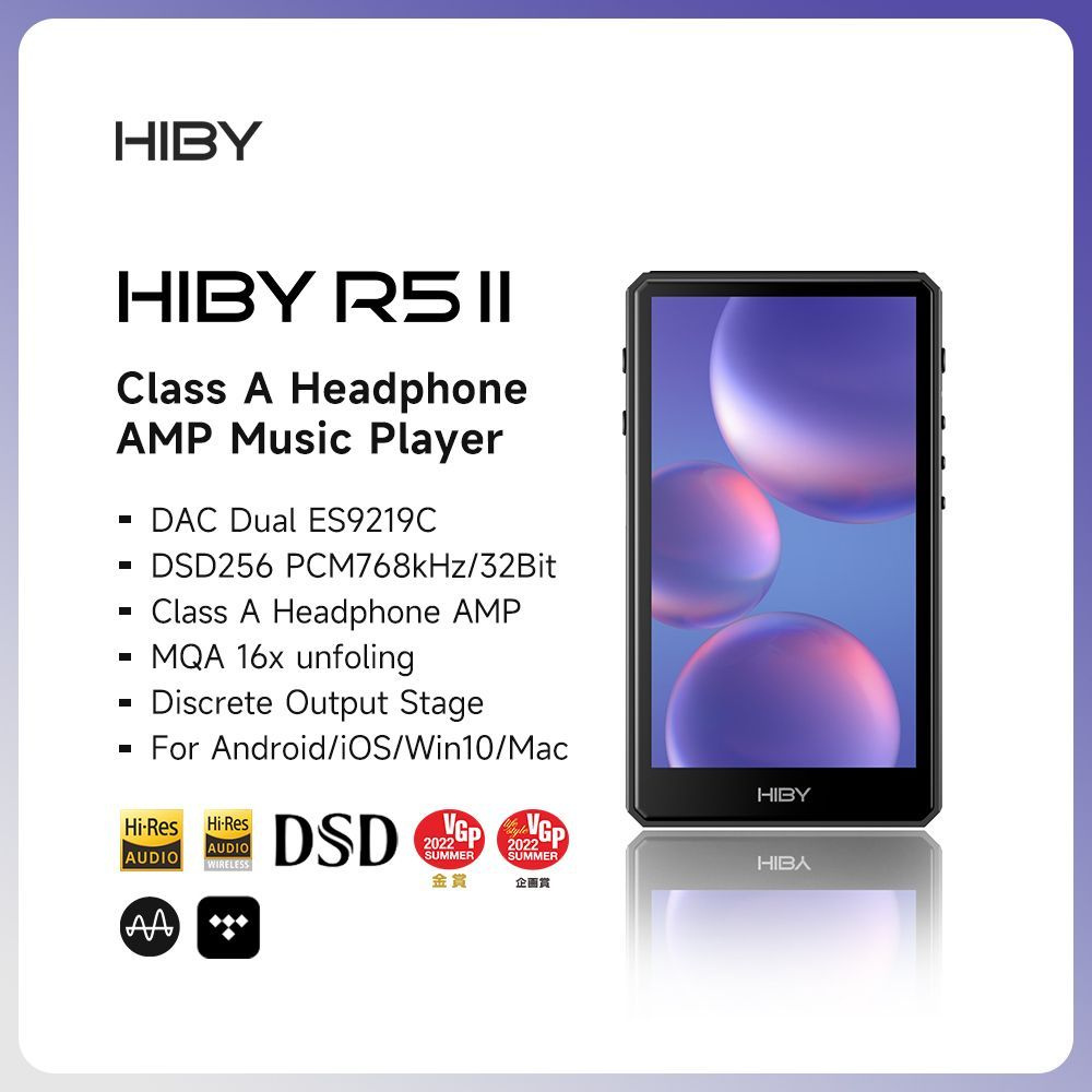 MP3-плеер HiBy Music R5 II / R5 GEN 2 купить по выгодной цене в  интернет-магазине OZON (1232612805)