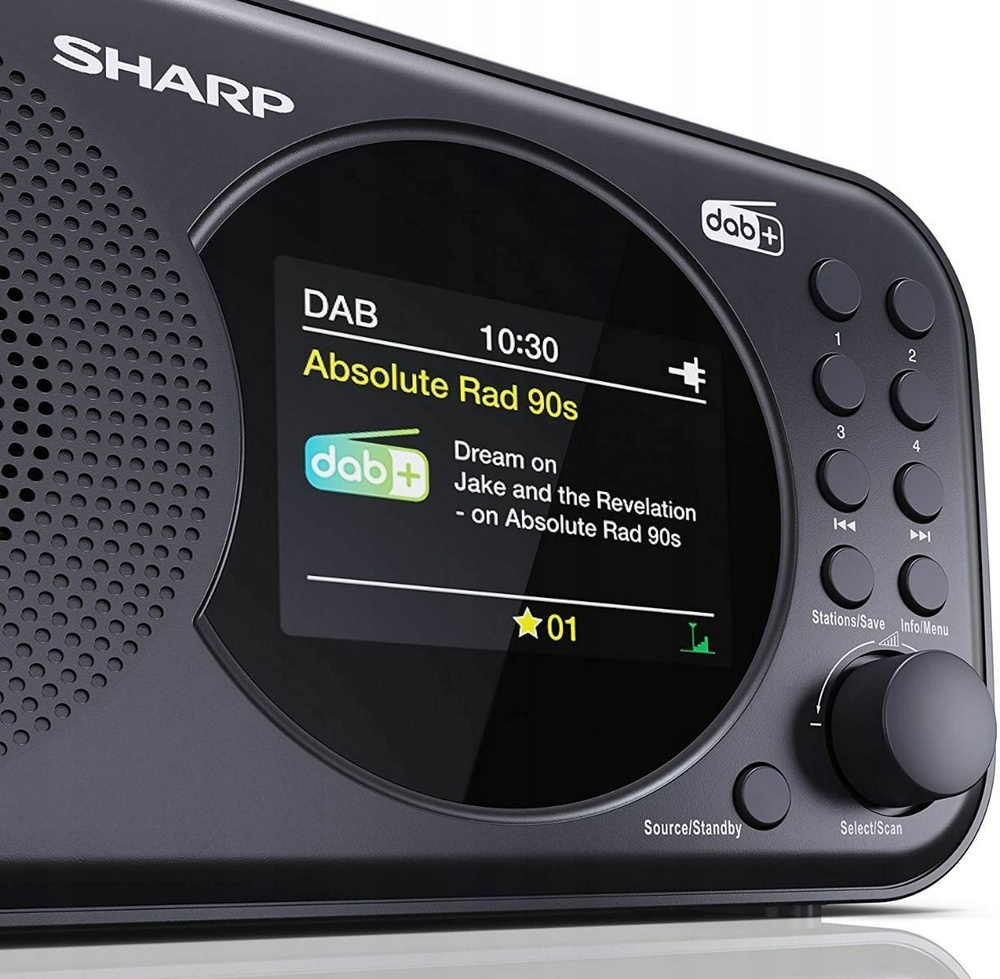 Портативный цифровой радиоприемник Sharp DR-P320(BK) (FM/DAB/DAB+ ...