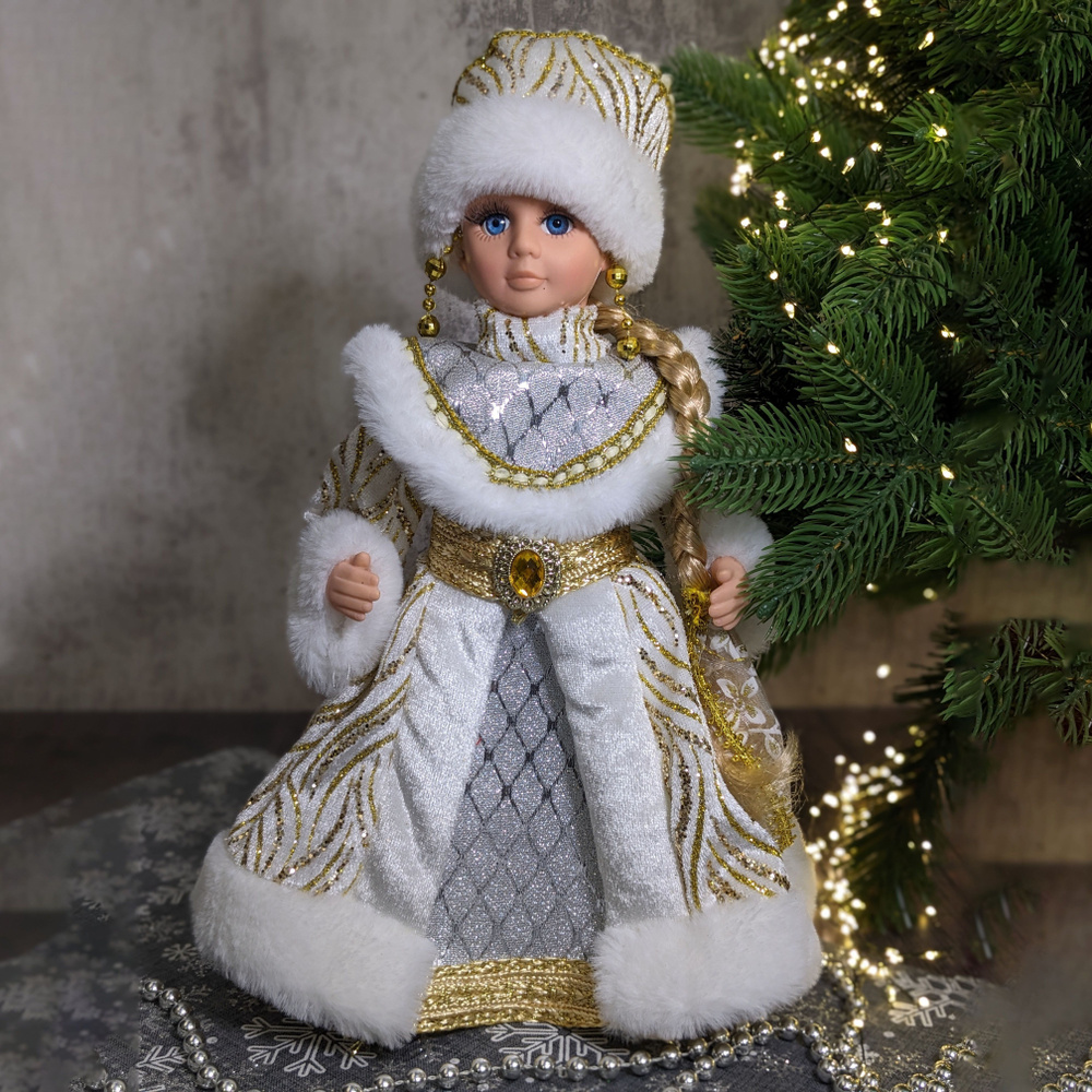 Новогодняя игрушка «Снегурочка», набор для вязания