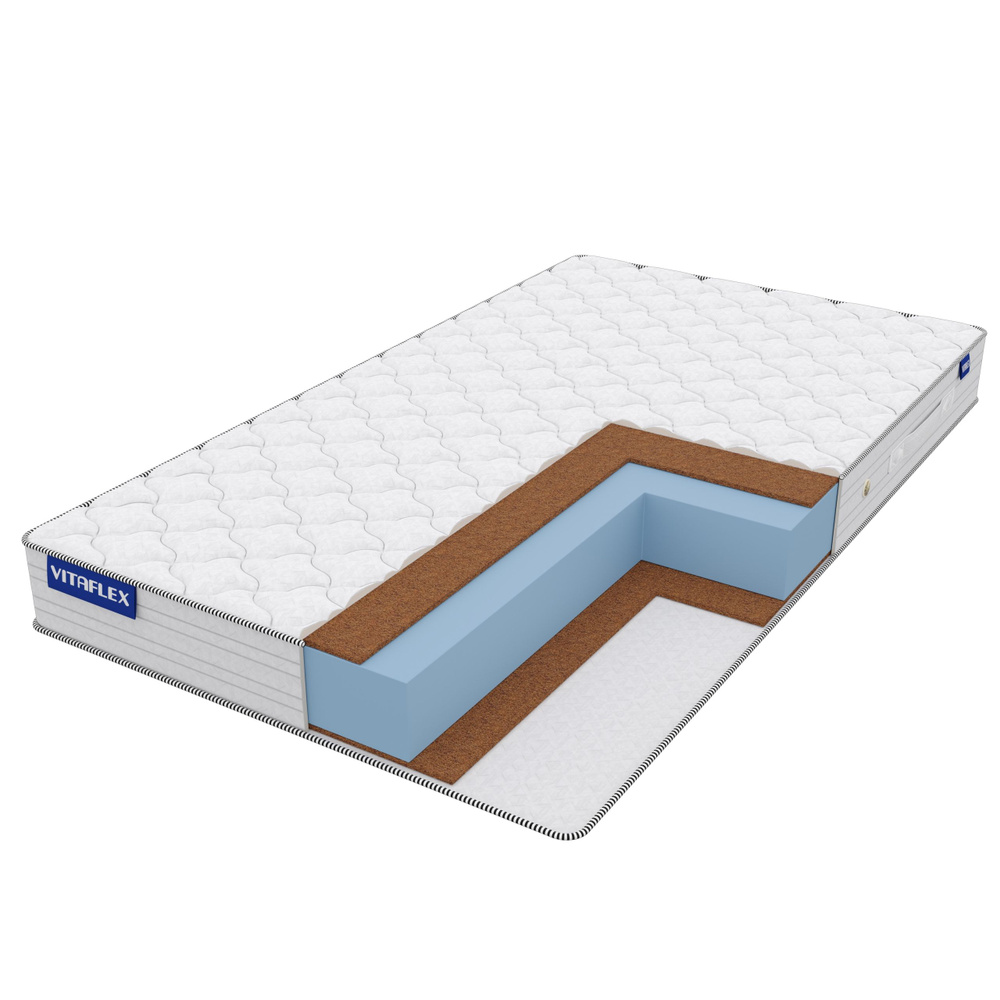 Матрас Vitaflex Standart Double Hard Eco 100х180 серии Foam Eco высота 18.08 см на кровать, анатомический, #1