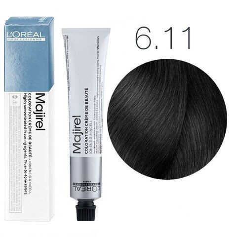 L'Oreal Professionnel Majirel Крем-краска 6.11 темный блондин глубокий пепельный 50мл / мажирель #1