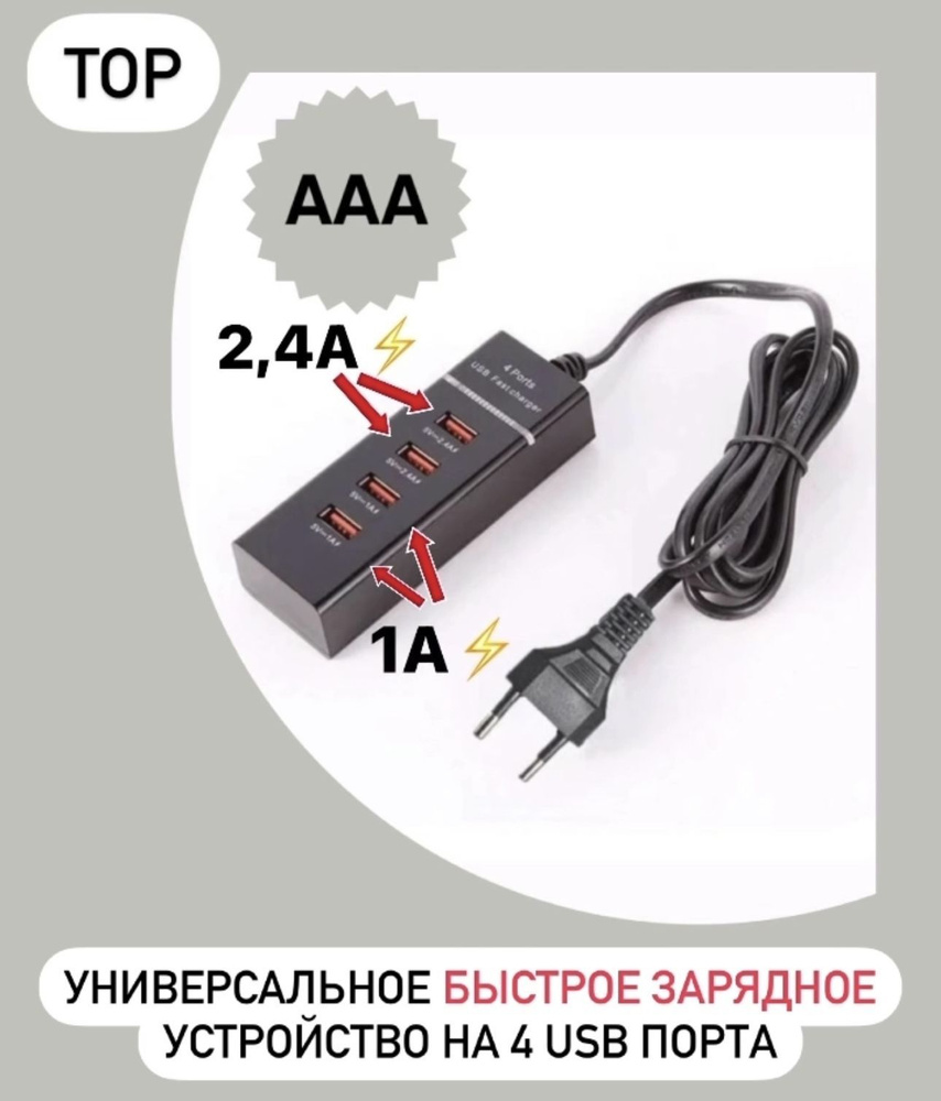 Сетевое зарядное устройство Универсальное - купить по выгодной цене в  интернет-магазине OZON (954406828)