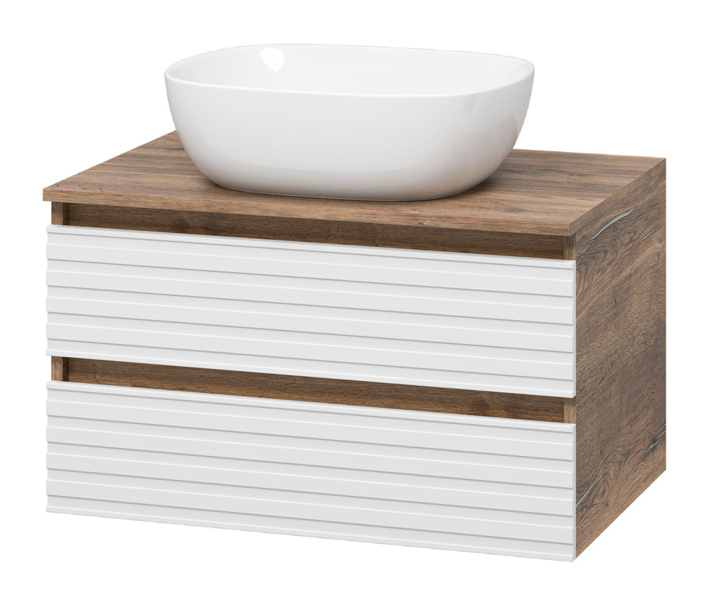 Тумба под раковину Brevita Dakota - 70 подвесная (белая) - купить с ...