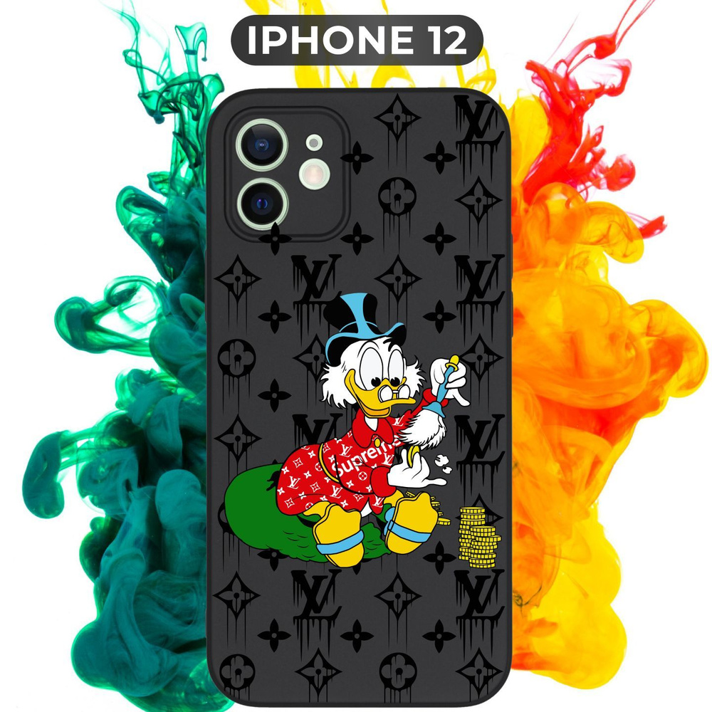 Силиконовый,защитный чехол с рисунком Scrooge McDuck/Скрудж Макдак на Apple  IPhone 12 / Айфон 12 - купить с доставкой по выгодным ценам в  интернет-магазине OZON (673549039)