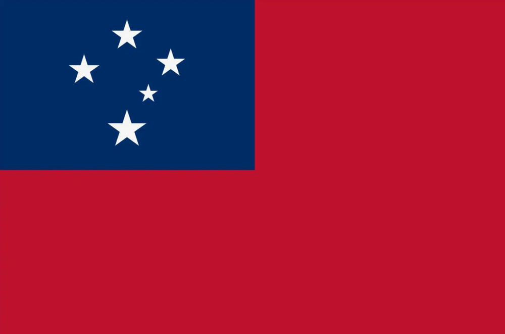 Флаг Самоа 40х60 см с люверсами #1