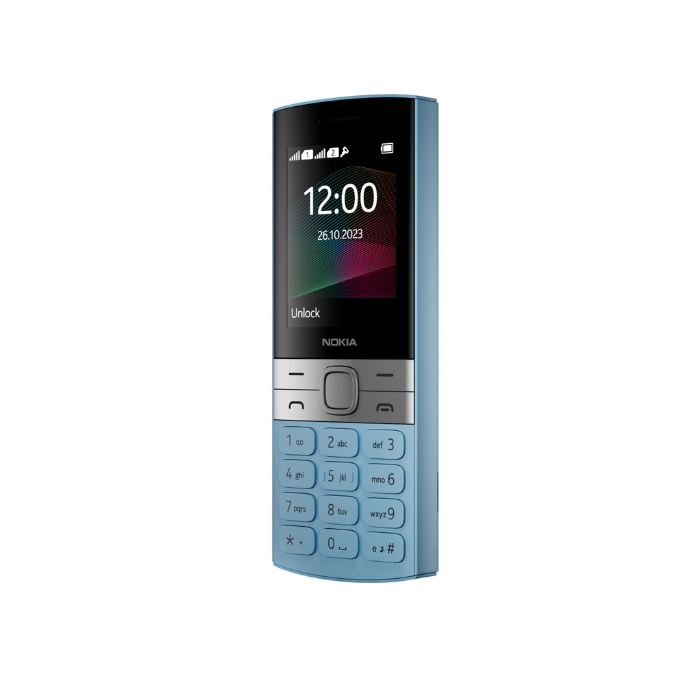 Мобильный телефон Nokia 150 TA-1582 DS, голубой - купить по выгодной цене в  интернет-магазине OZON (1271629110)