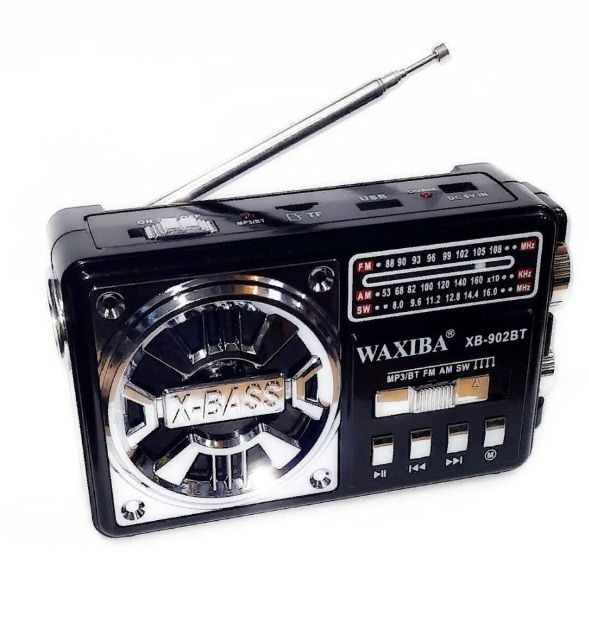 Радиоприемник Waxiba XB-902BT (FM/USB/TF) с фонариком #1