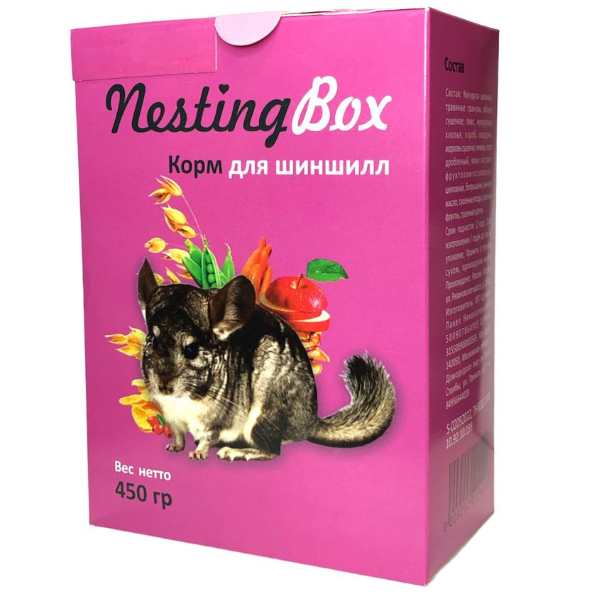 Корм для шиншилл NestingBox, 450 гр #1