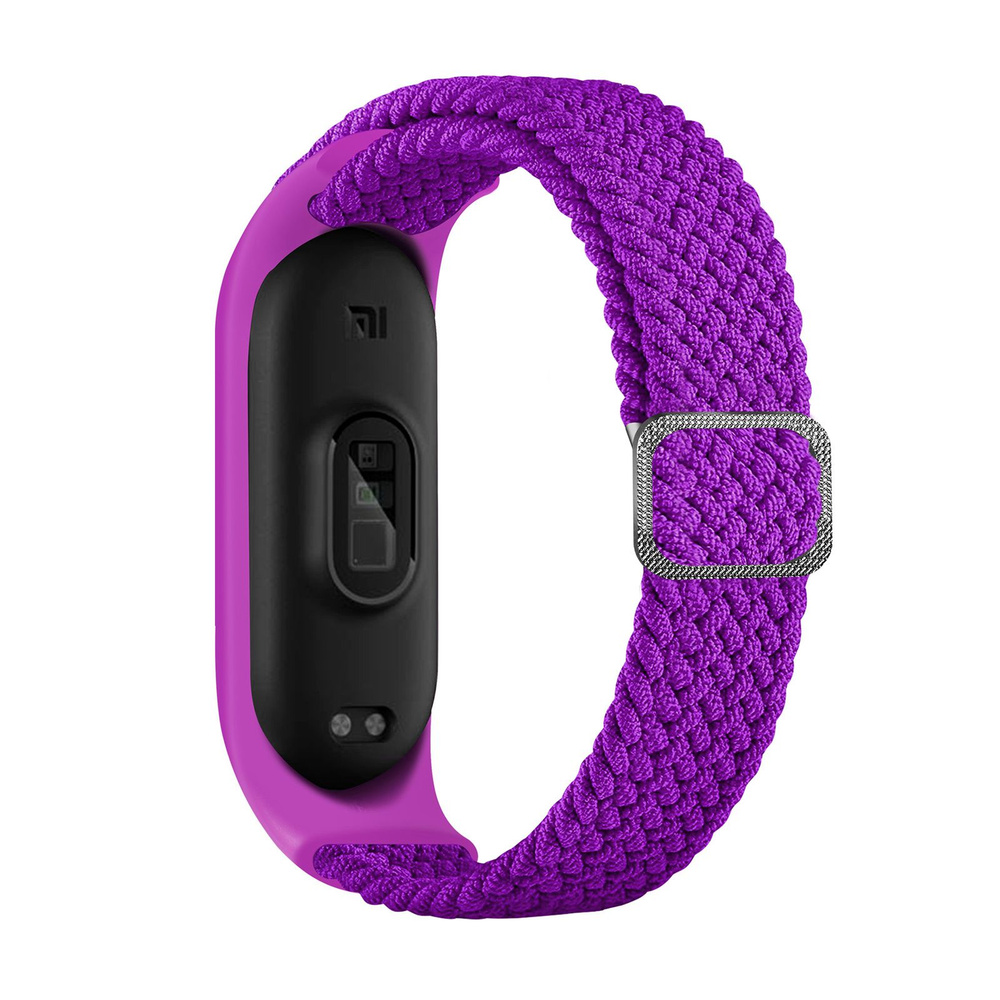 Эластичный тканевый ремешок для Xiaomi Mi Band 8 (Ксиоми Ми Бэнд 8) с ...