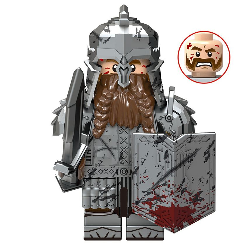 Фигурка Lord of the Rings Властелин Колец, воин гном, конструктор для ...