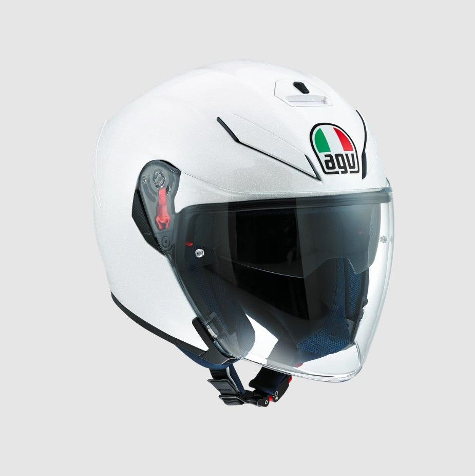 AGV Шлем K-5 JET MONO Pearl White S - купить с доставкой по выгодным ...