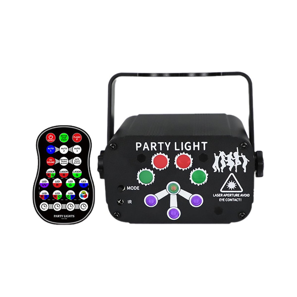 Лазерный проектор / светомузыка Party Light Y-240 (лазер, стробоскоп, LED,  ультрафиолет) - купить с доставкой по выгодным ценам в интернет-магазине  OZON (1312064874)